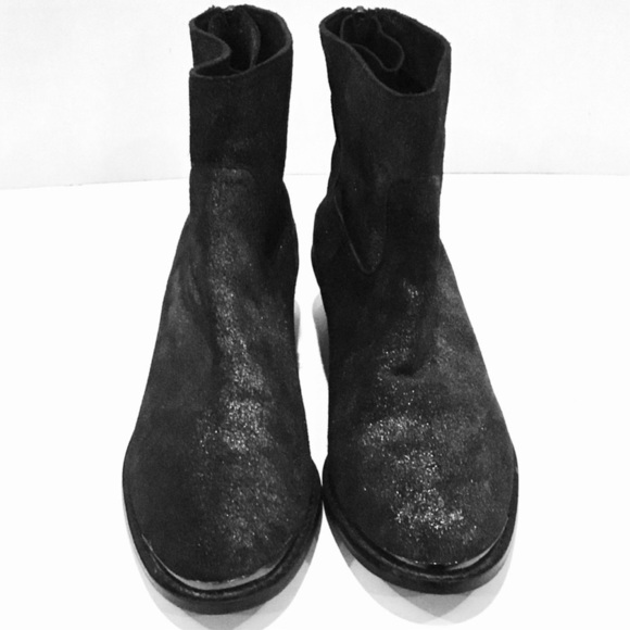 ABS Allen Schwartz Persiphone Leather Metallic Boots 7.5 - Picture 3 of 9